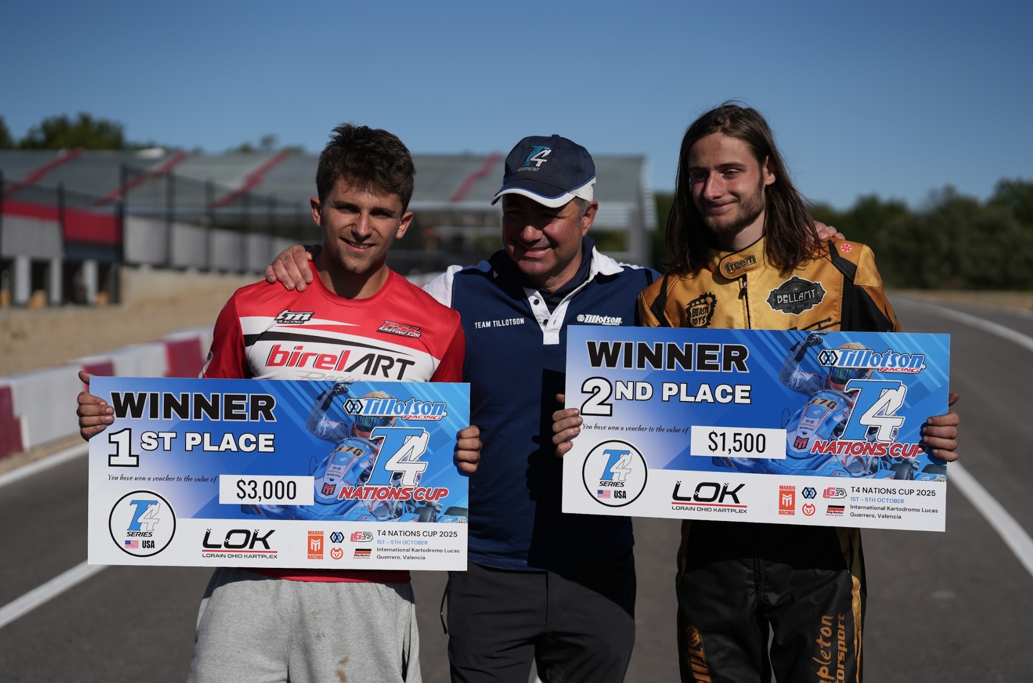 Ian Quinn and Joe Bechtold after racing